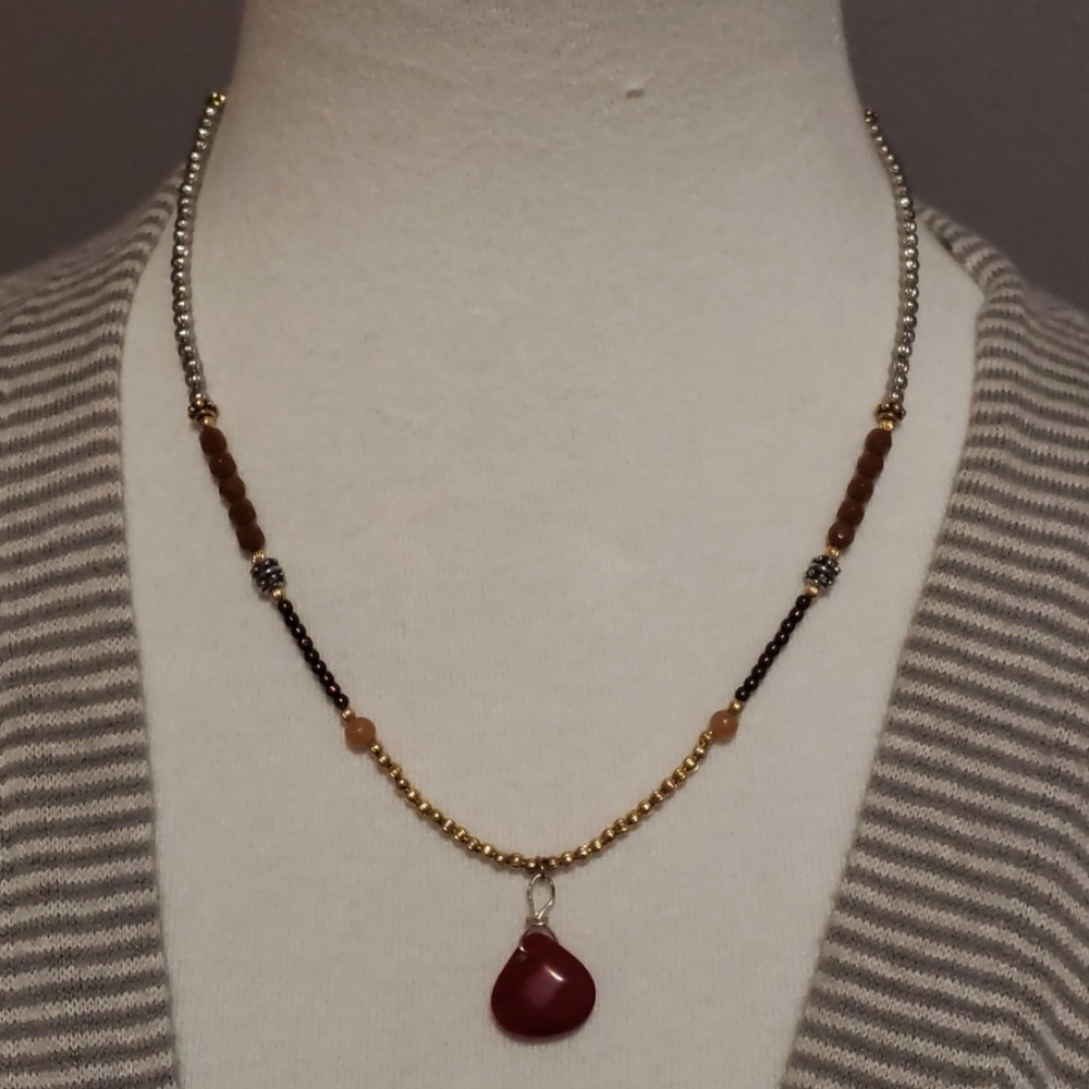 Handmade one of a kind necklace.